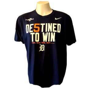 Detroit Tigers Shirt Nike XL Men's Extra Large Destined to Win* Post Season 2013